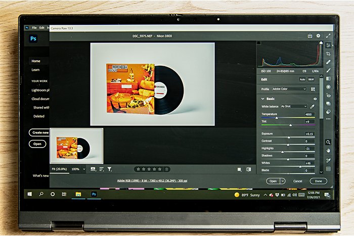 An image showing Photoshop's Camera Raw feature in use
