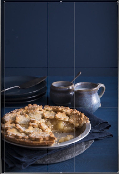 cropping food photo in Lightroom