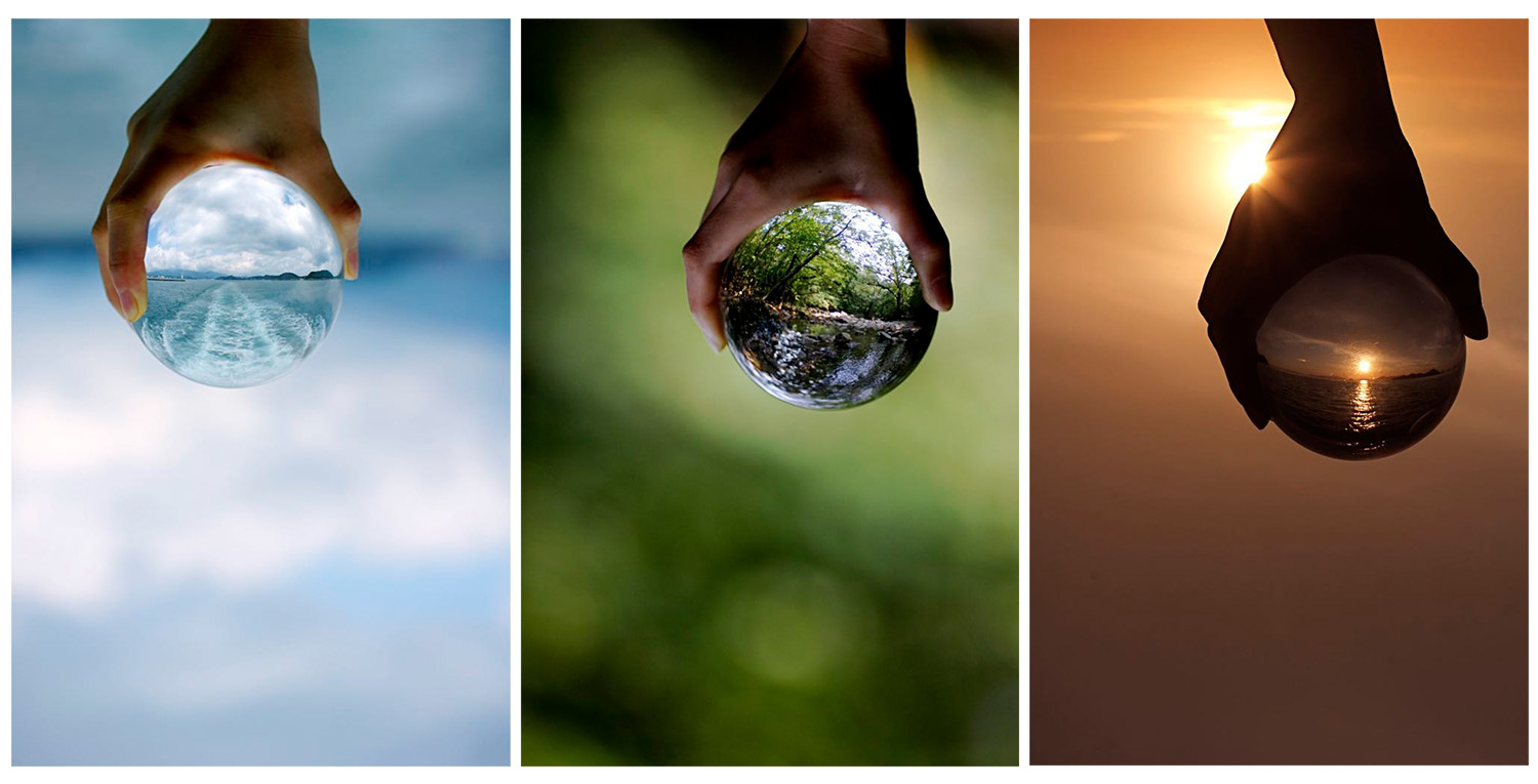 Image: Creating a story through a sequence of photos works well. In this case, the concepts of water...